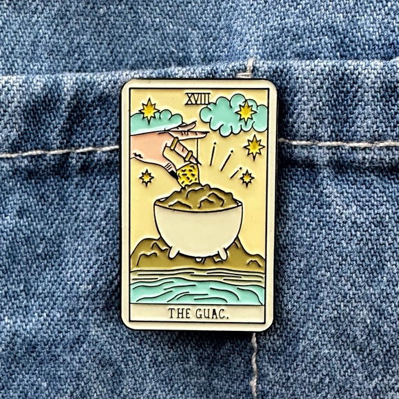 Tarot Card Enamel Pin - The Guac - Picture 3 of 5